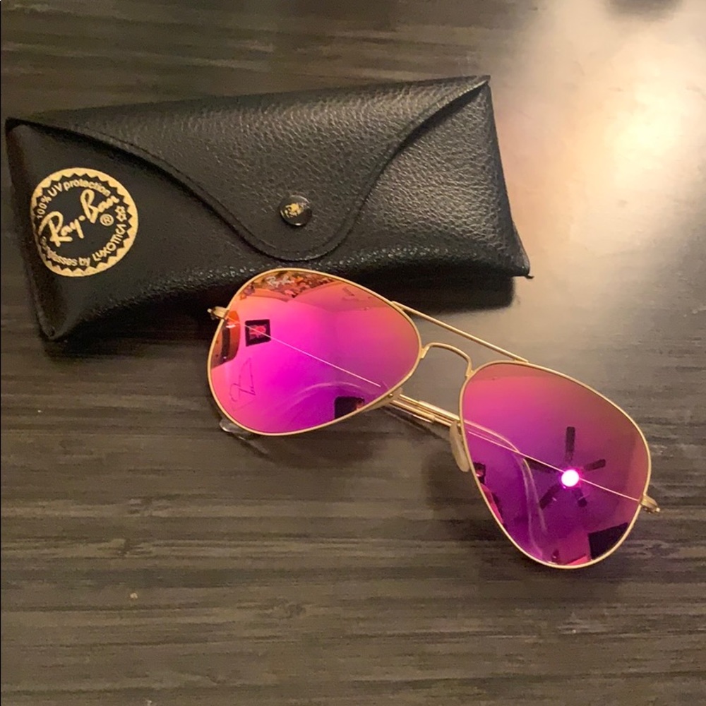 Flash Pink Ray-Ban Aviators💖